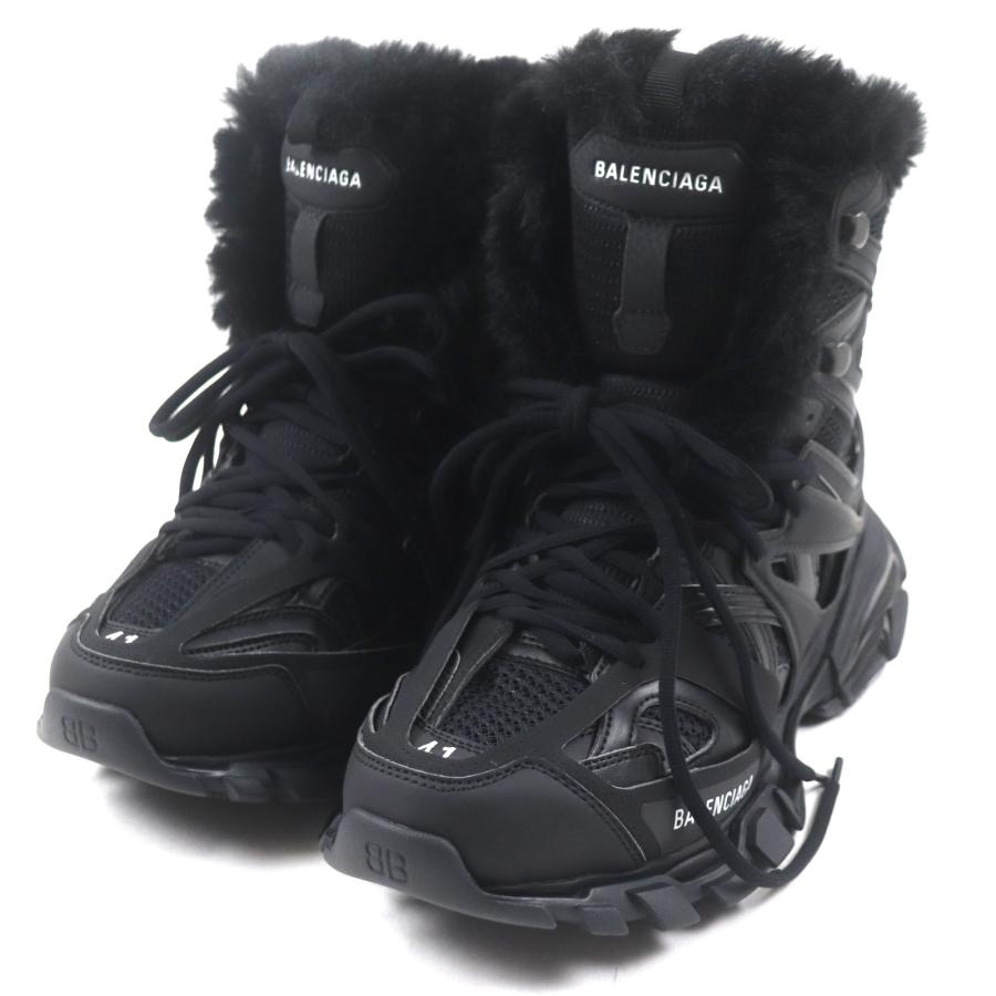 未使用品▼BALENCIAGA バレンシアガ 668557 Track Hike High トラック ハイク ハイ フェイクファー レザー使い ハイカットスニーカー41 BALENCIAGA（バレンシアガ） 未使用品▽BALENCIAGA 668557 Track Hike