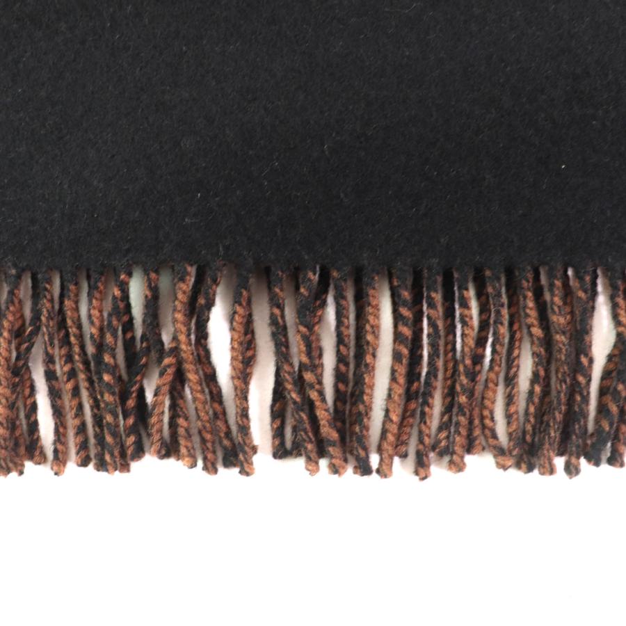 FENDI カシミヤマフラー ストール FENDI（フェンディ） 美品☆FENDI FXT252 カシミヤ混 ズッカ柄 ファー