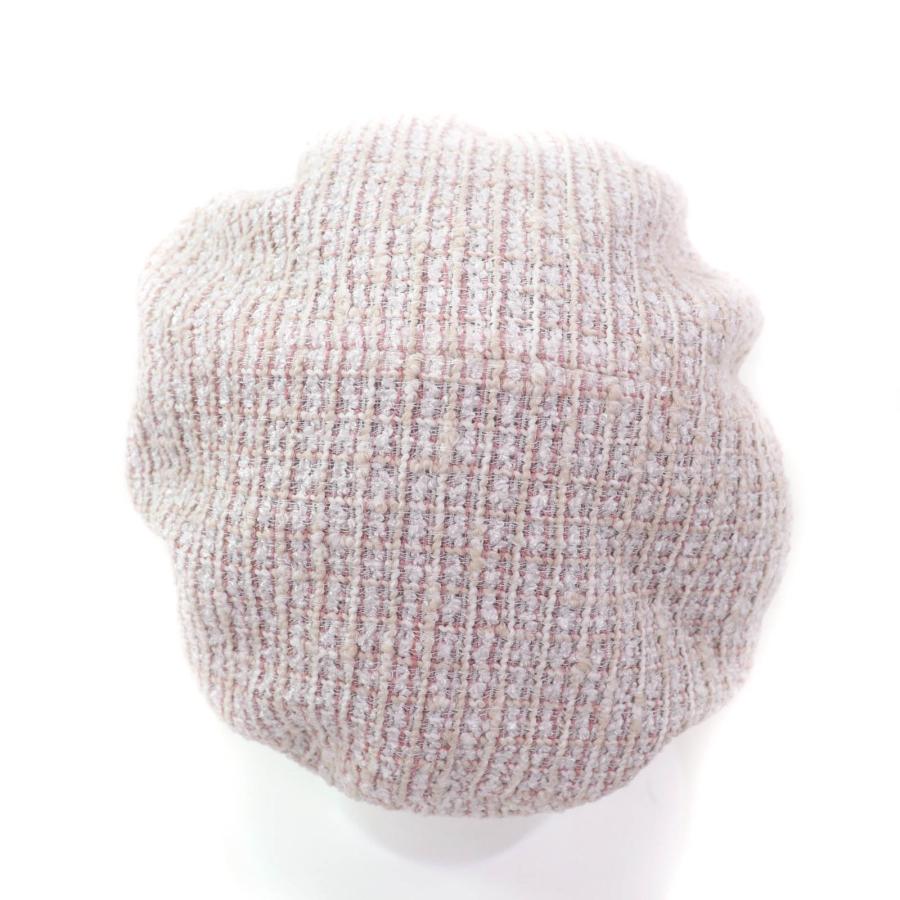 CHANELシャネル/ツイードニット帽　ラメ CHANEL（シャネル） 極美品☆CHANEL 2024年製 24P ココマーク金具付