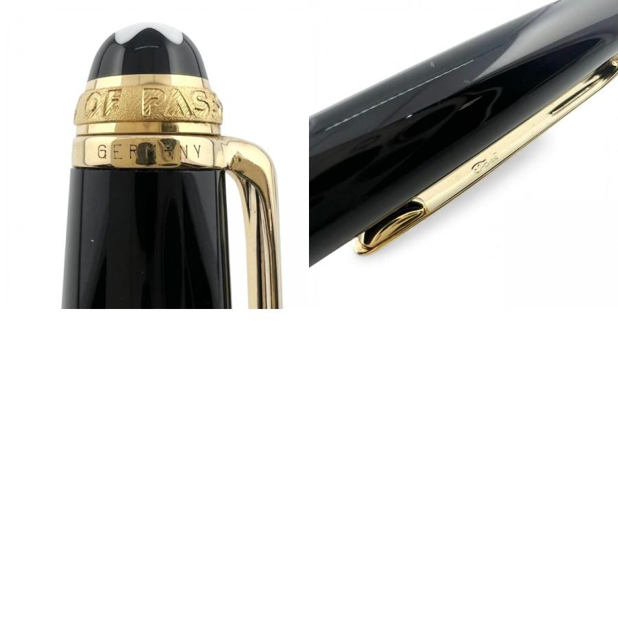 美品▲MONTBLANC モンブラン マイスターシュテュック クラシック 75周年 1Pダイヤ ツイスト式 ボールペン ブラック ドイツ製　メンズ