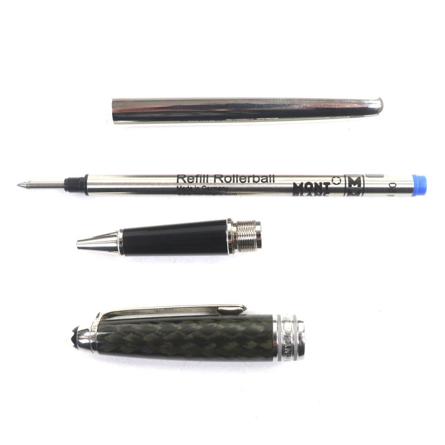 美品▼MONTBLANC モンブラン マイスターシュテュック ソリテール カーボンスティール クラシック 163 ホワイトスター キャップ式 ボールペン シルバー ドイツ製 メンズ 筆記確認済み MONTBLANC（モンブラン） 美品▽MONTBLANC マイスターシュテュック