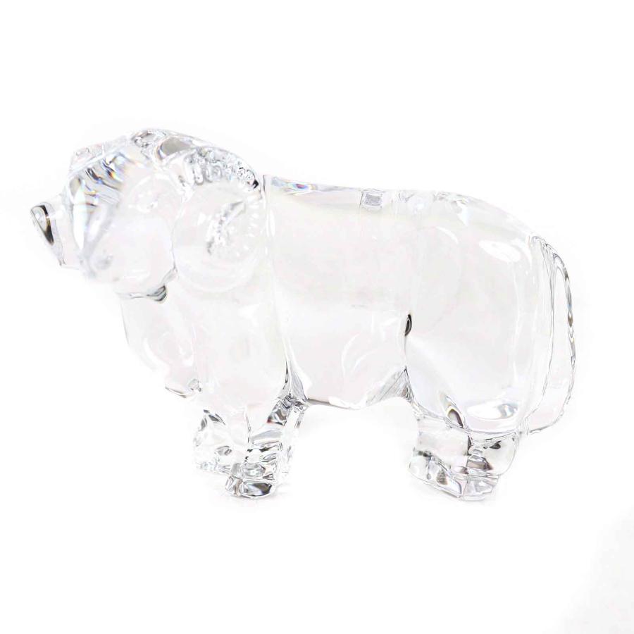 バカラ（Baccarat） 未使用品△Baccarat クリスタル 干支 牛 未 戌