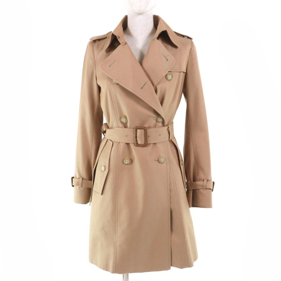 美品☆Mackintosh マッキントッシュ コットン100％ ロゴボタン・ウールライナー付 トレンチコート ベージュ 36 日本製 正規品 レディース Mackintosh（マッキントッシュ） 美品☆Mackintosh コットン100％ ロゴ