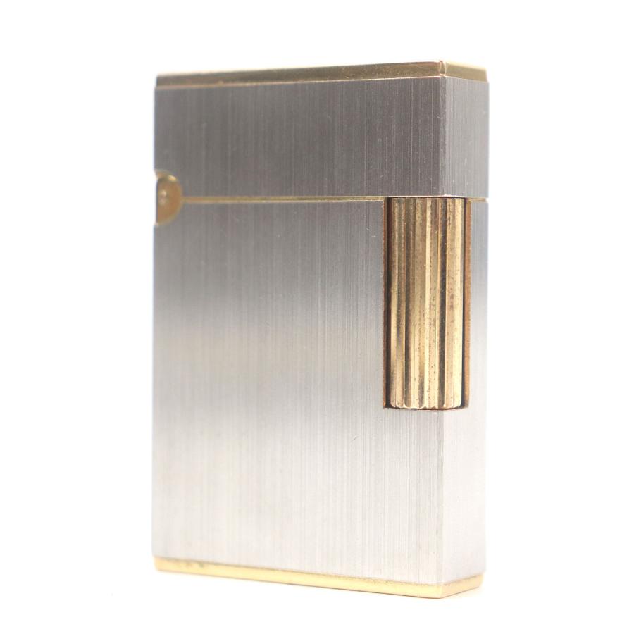 外装美品□Dupont デュポン ライン2 ヘアライン スクエア型 ローラー式  