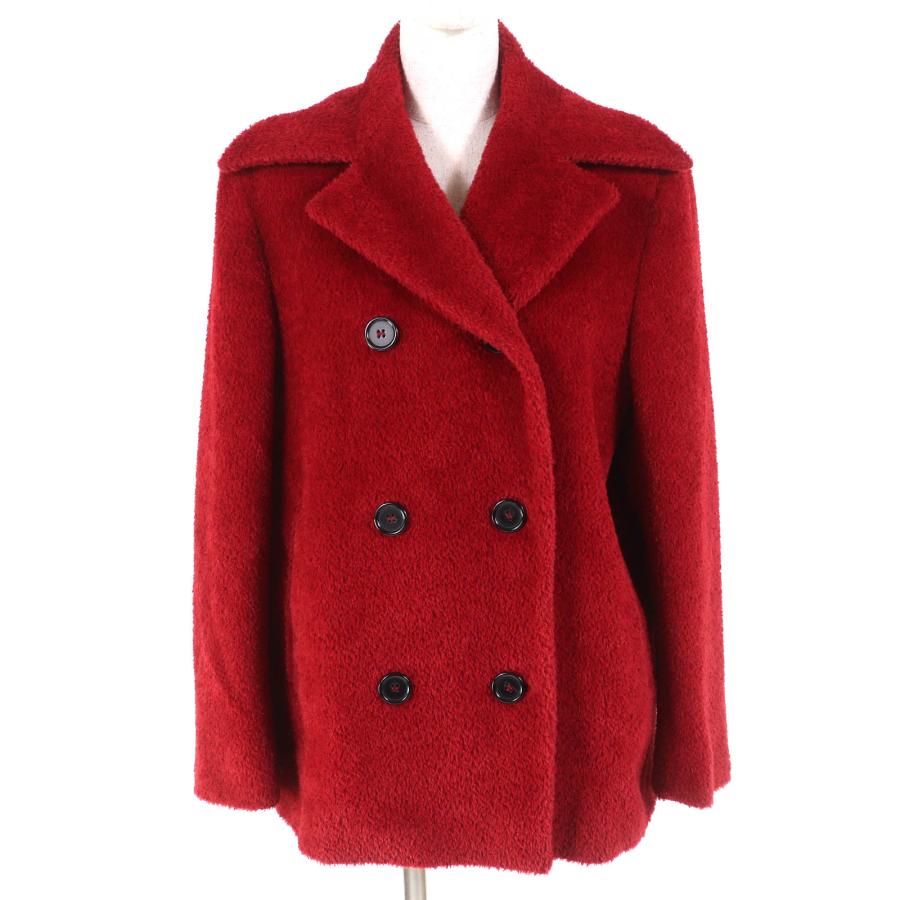 MaxMara 赤 ダブルブレストコート