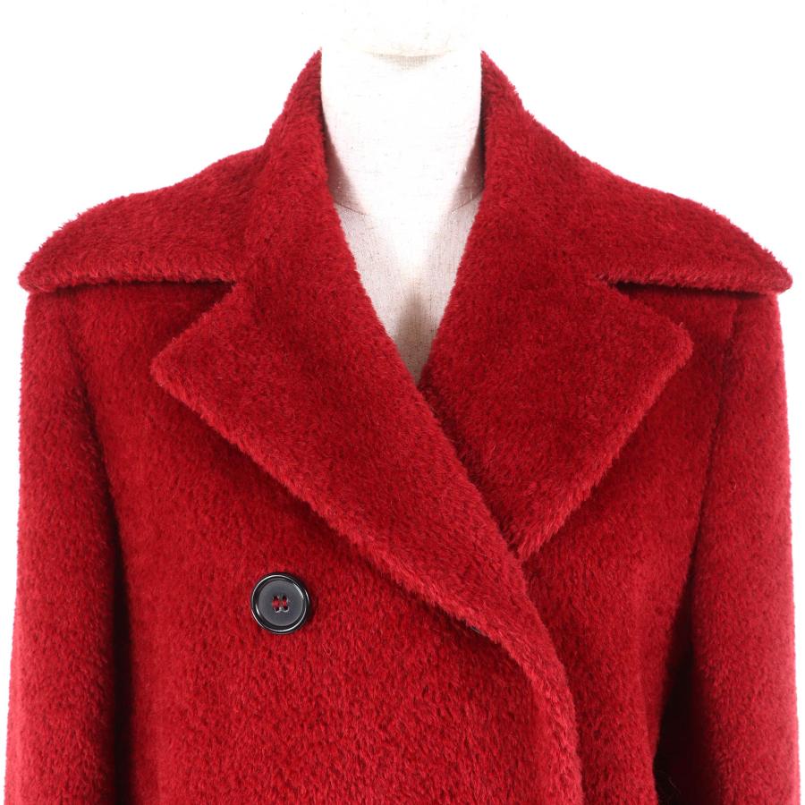 Max Mara 極美品△Max マックスマーラ アルパカ ウール 裏地ロゴ