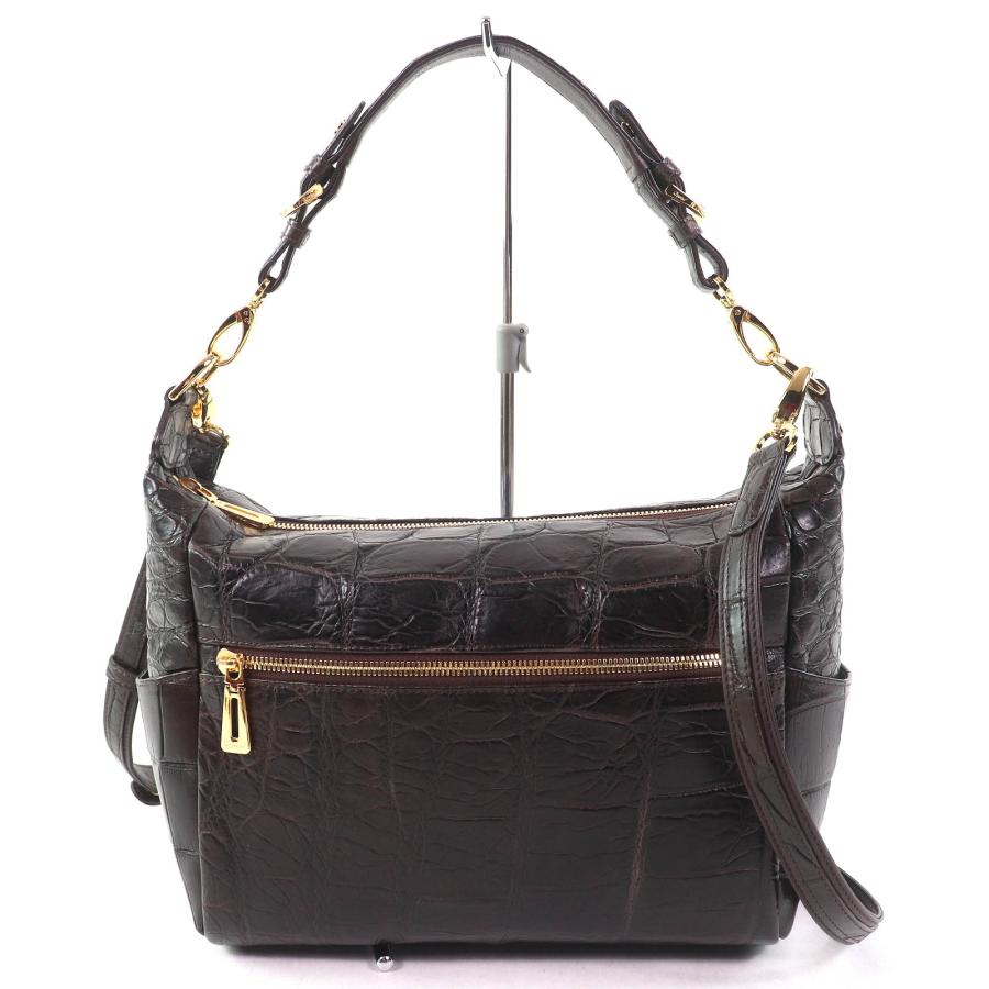 極美品△LEATHER JEWELS レザージュエルズ 02S27B クリスタルレプ 