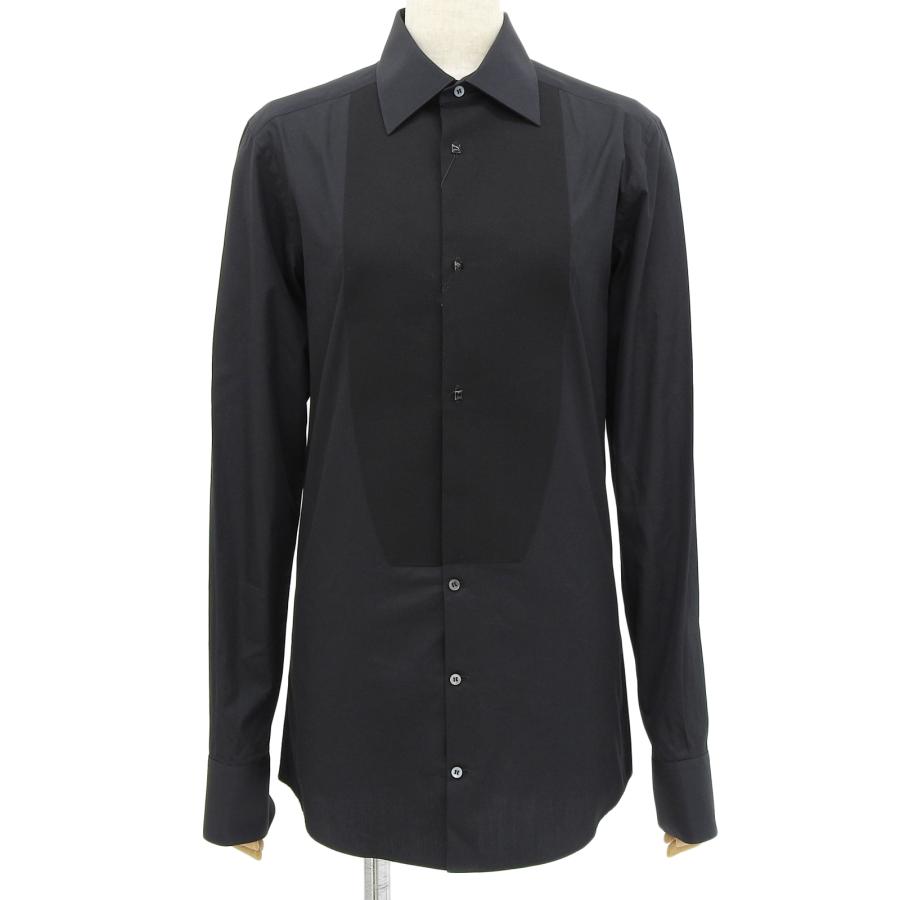 未使用品▲DOLCE&GABBANA ドルチェ＆ガッバーナ GOLD コットン100% 長袖シャツ ドレスシャツ ブラック 37 イタリア製 正規品 メンズ 未使用品△DOLCE&GABBANA ドルチェ＆ガッバーナ GOLD コットン100
