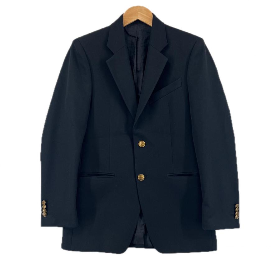 美品△GIVENCHY ジバンシィ BM305S11YE ウール混 ロゴボタン シングル 