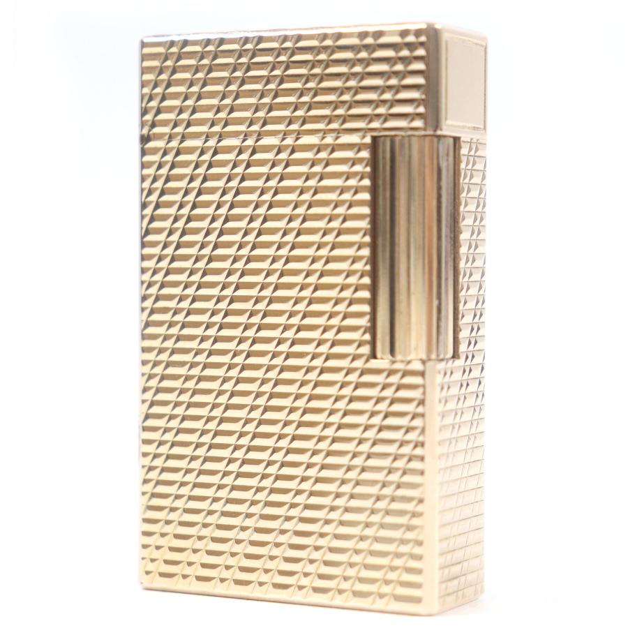 未使用 S.T. Dupont デュポン ボールペン ゴールド 格子柄 スクエア 外装極美品□Dupont デュポン ライン1 ロング チェック柄 スクエア