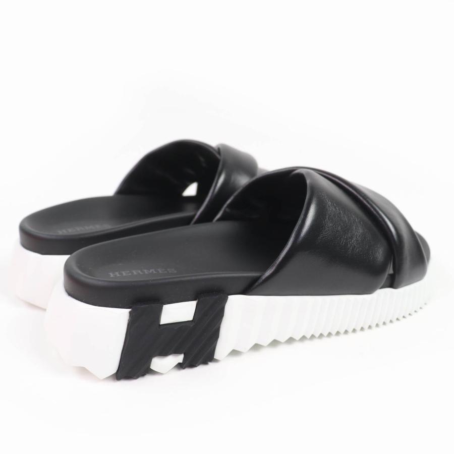 HERMES（エルメス） 未使用品☆HERMES インフラ Hロゴ レザー フラット