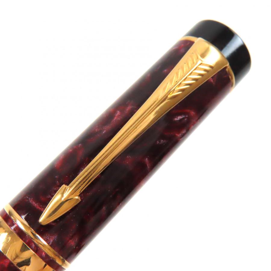良品▽PARKER パーカー デュオフィールド マーブルレッド