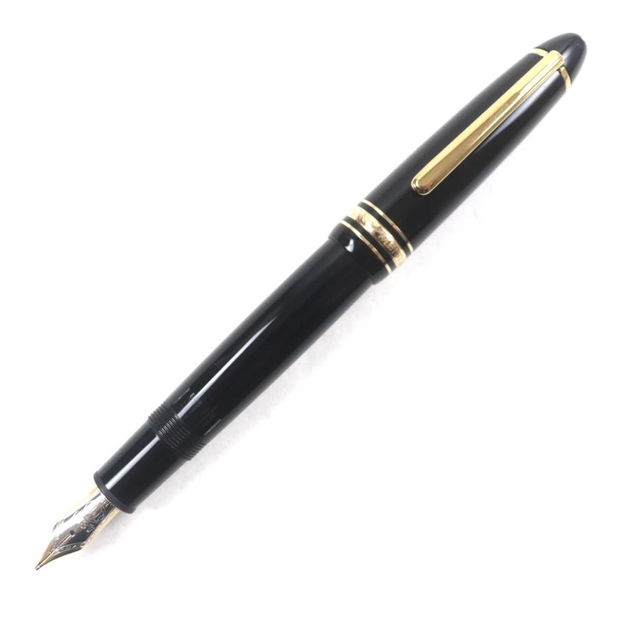 美品▼MONTBLANC モンブラン マイスターシュテュック 146 14K Bニブ ホワイトスター 万年筆 ブラック ゴールド ドイツ製 メンズ MONTBLANC（モンブラン） 美品▽MONTBLANC マイスターシュテュック 146