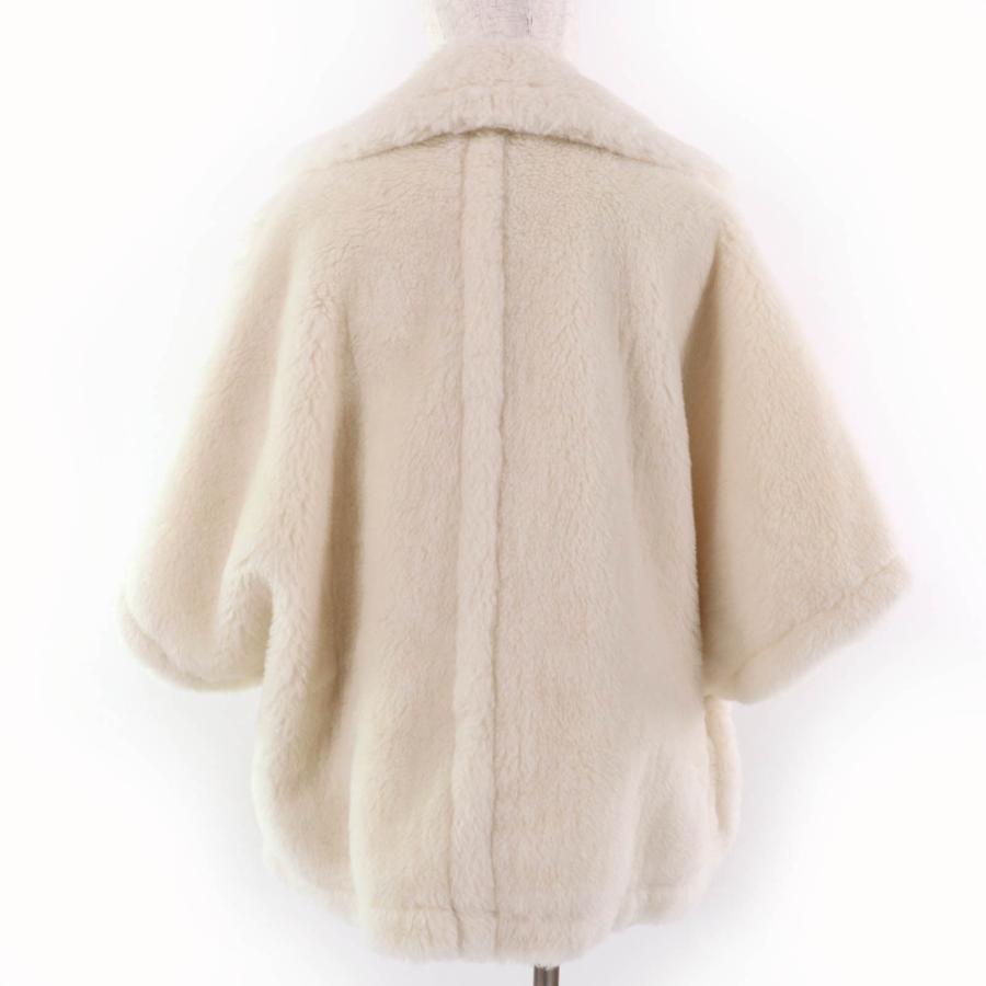 マックスマーラー風 テディベア ポンチョ 新品タグ付き アルパカ ウール シルク マックスマーラー風 テディベア ポンチョ 新品タグ付き アルパカ