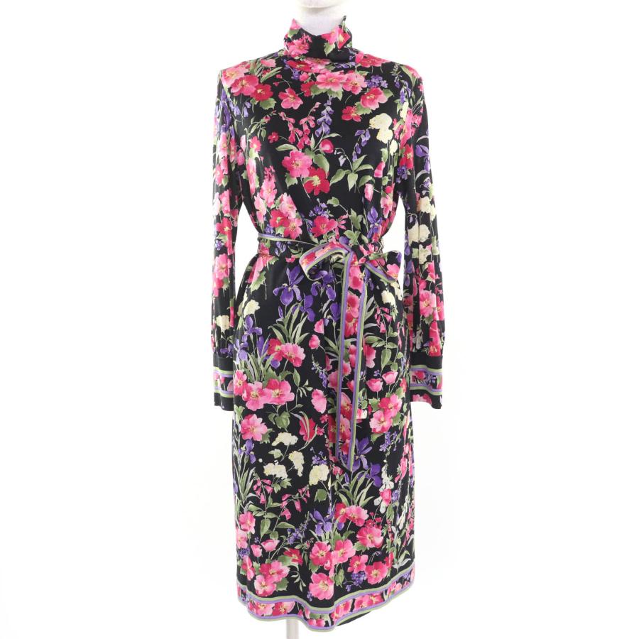 LEONARD 花柄 長袖ワンピース