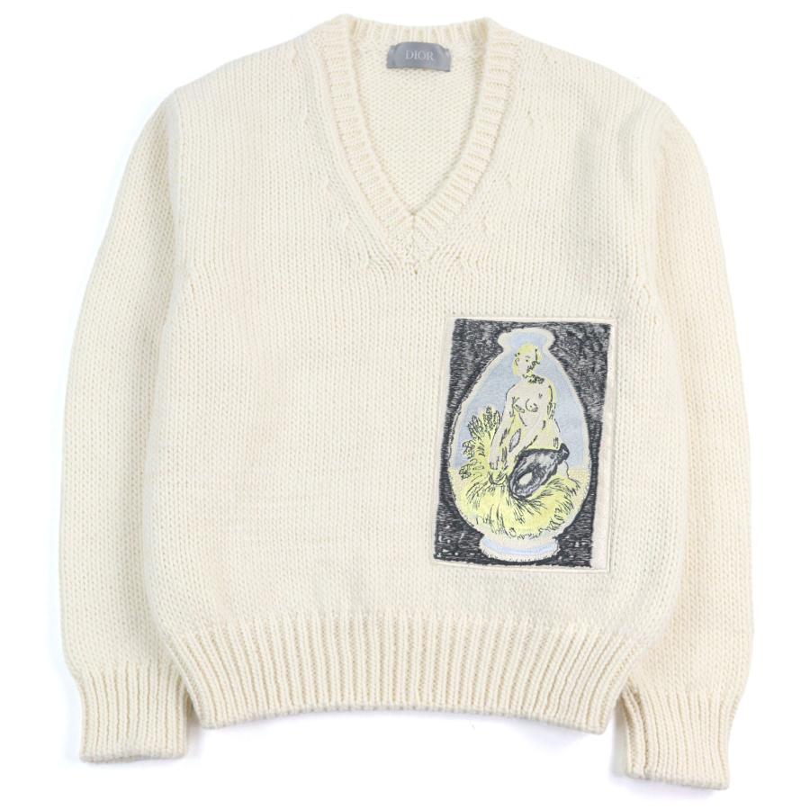 極美品○DIOR DUNCAN GRANT AND CHARLESTON ディオール オム ダンカン グラント チャールストン 383M639AT541 ニット S 正規品 メンズ 極美品○DIOR DUNCAN GRANT AND CHARLESTON ディオール オム ダンカン
