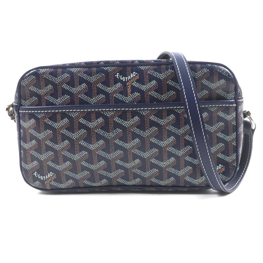 美品▼GOYARD ゴヤール カップヴェールPM キャンバス レザー 総柄 ロゴ入り スクエア ショルダーバッグ 保存袋付き メンズ レディース GOYARD（ゴヤール） 美品▽GOYARD カップヴェールPM キャンバス レザー