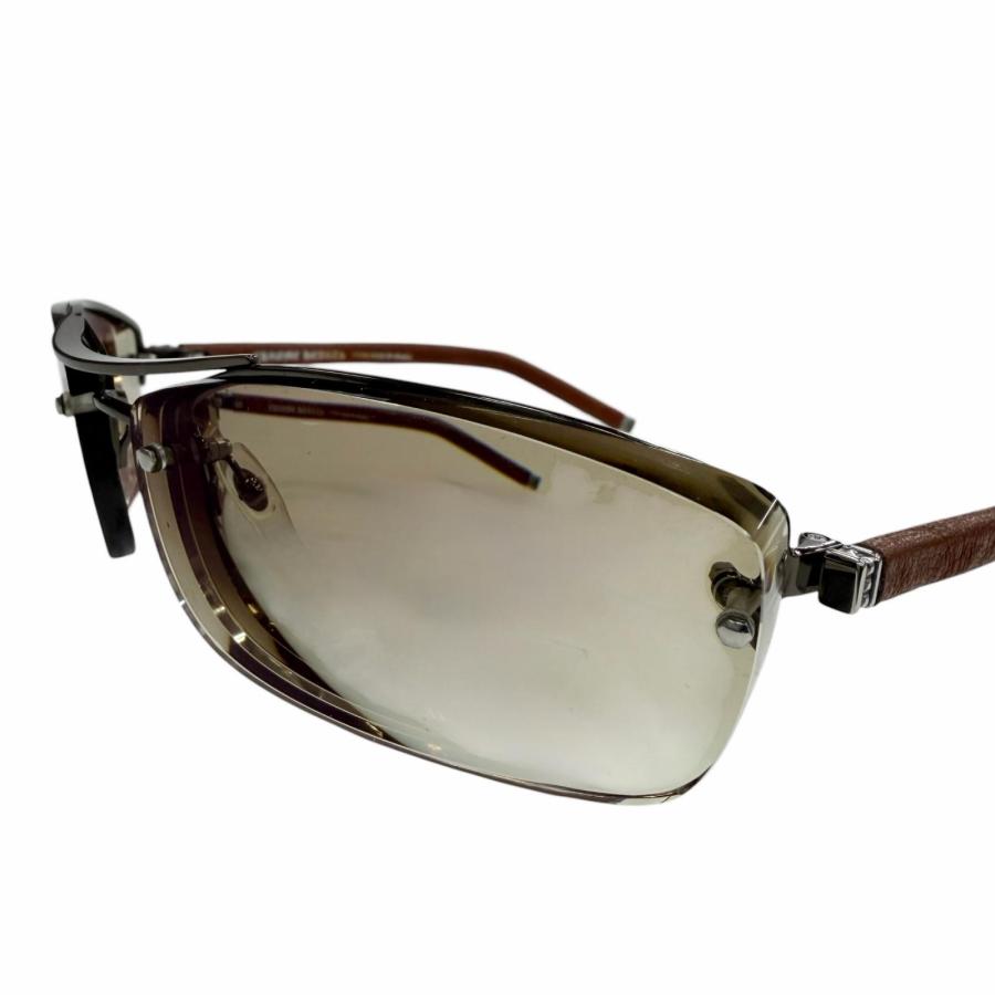 良品▼CHROME HEARTS クロムハーツ AMPED レザー 925 ツーブリッジ グラデーションレンズ アイウェア サングラス 度入り ケース付き 良品▽CHROME HEARTS クロムハーツ AMPED レザー 925 ツーブリッジ