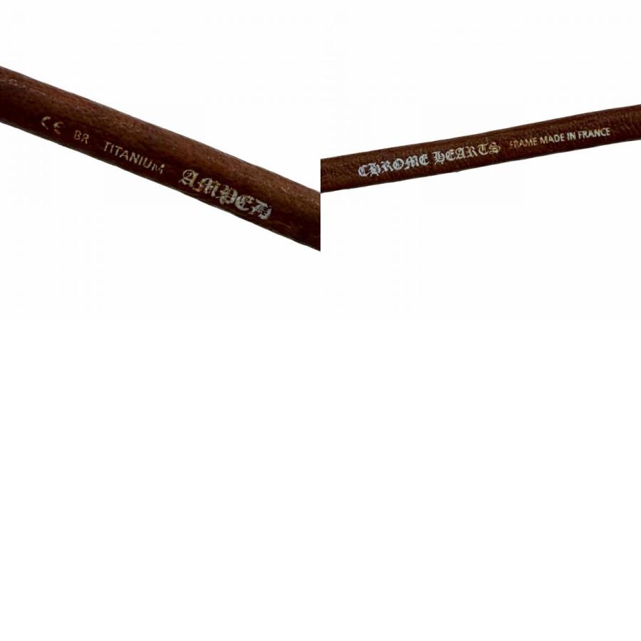 良品▽CHROME HEARTS クロムハーツ AMPED レザー 925 ツーブリッジ