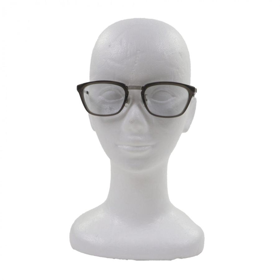 美品▼Opticien Loyd オプティシァンロイド LY-01 メガネ 眼鏡 アイウェア クリアグレー シルバー 51□21-143 ケース付き 日本製 メンズ 美品▽Opticien Loyd オプティシァンロイド LY-01 メガネ 眼鏡 アイ