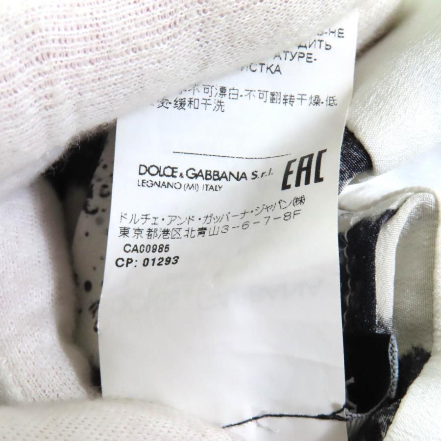 極美品☆ドルチェ＆ガッバーナ F6R3AT IS1JA-H シルク100％ White 