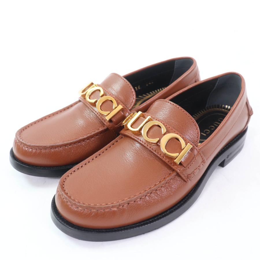 GUCCI（グッチ） 未使用品☆GUCCI 700036 ロゴメタル レザー