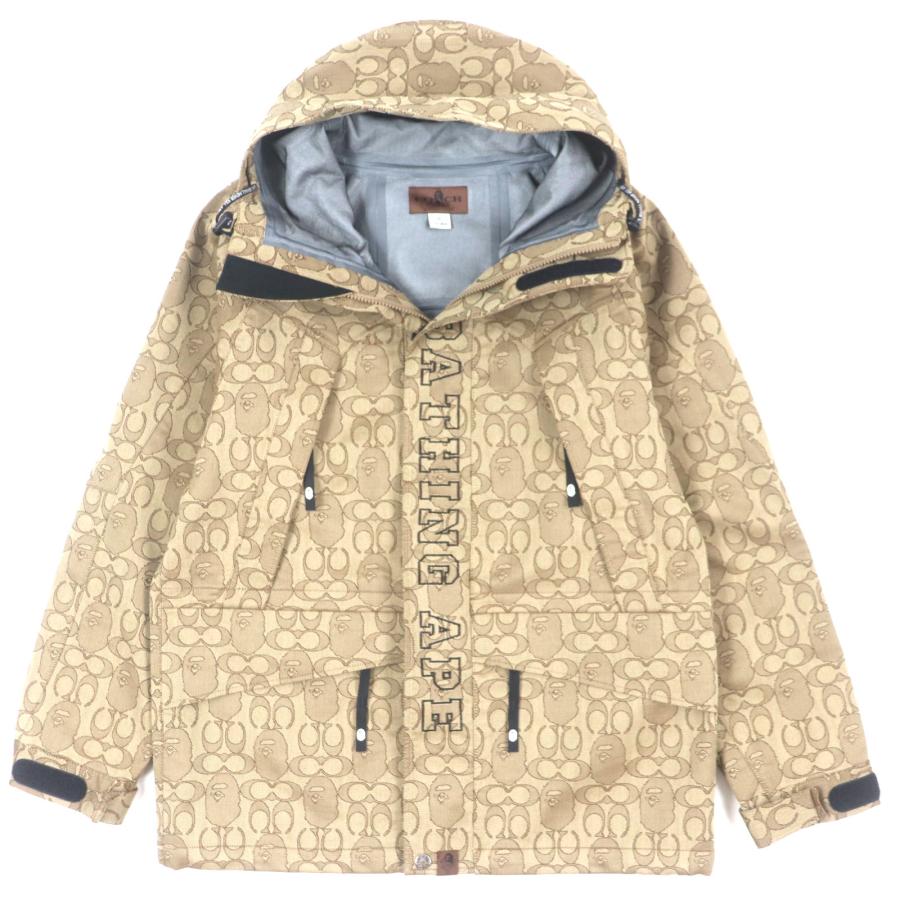 極美品▽コーチ エイプ 001HJG231904X シグネチャーロゴ フーデッド 