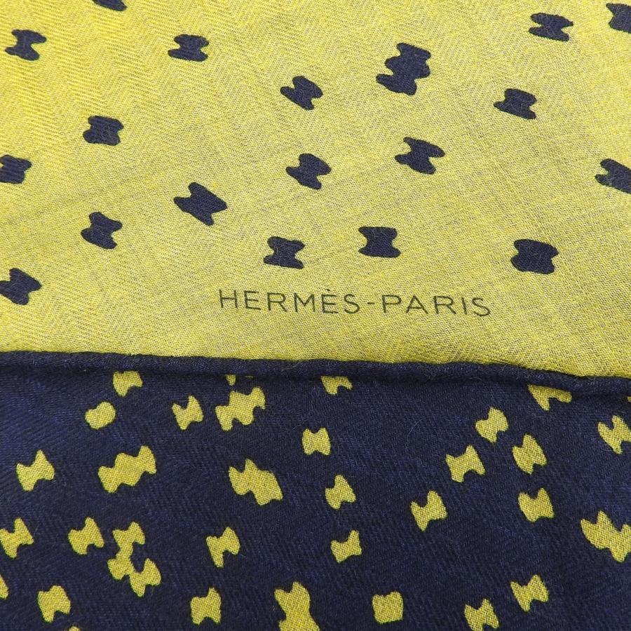 HERMES（エルメス） 未使用品△HERMES ロザンジュGM カシミヤ シルク混