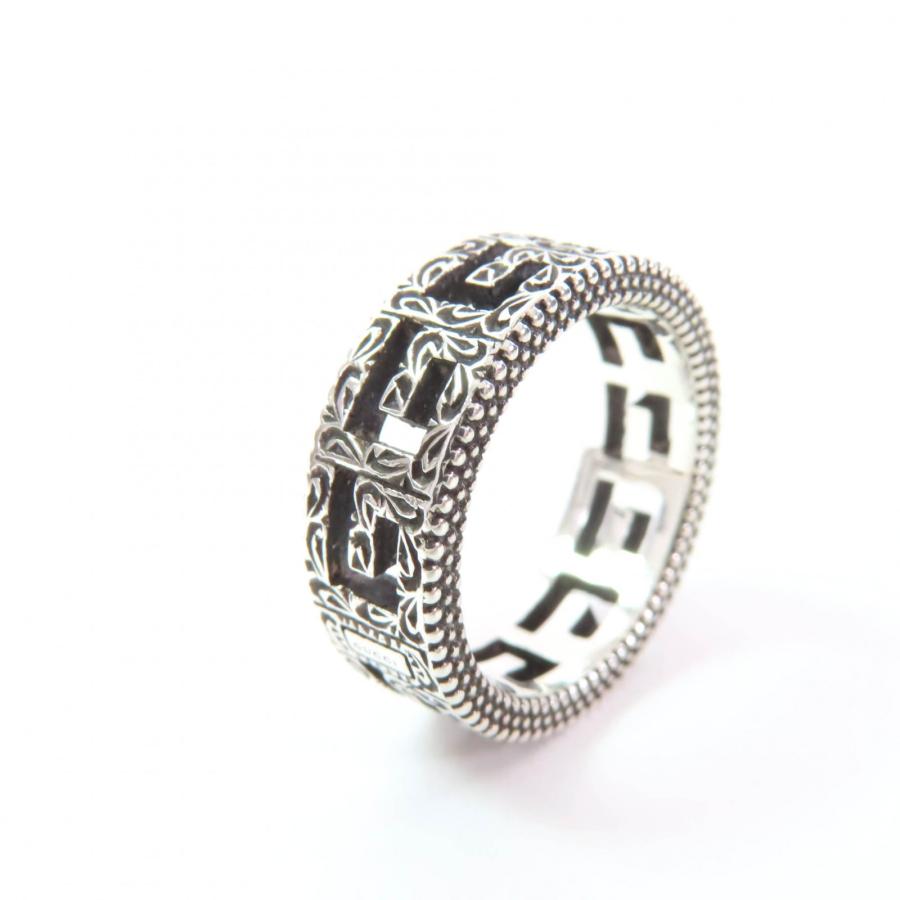 【美品】GUCCI グッチ リング スクエアG アラベスク SV925 19号 GUCCI（グッチ） 極美品☆GUCCI アラベスク スクエアG AG925 リング