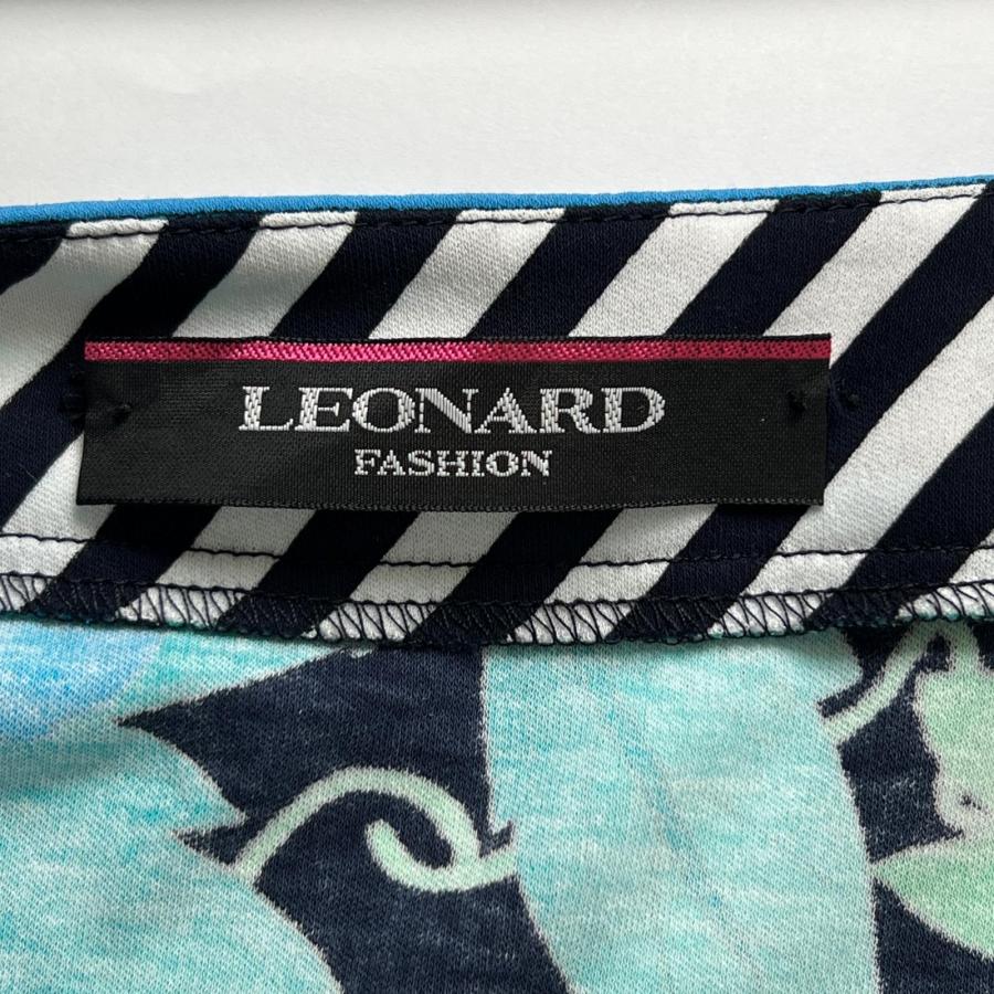 ♥更にセール♥✨️極美品✨レオナール ワンピース 花柄 ボタニカル 極美品△LEONARD FASHION レオナール ファッション コットン100