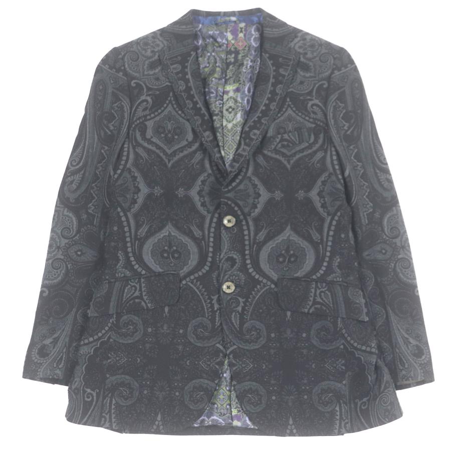 ETRO（エトロ） 極美品□ETRO ペイズリー 総柄 裏シルク100％ シングル