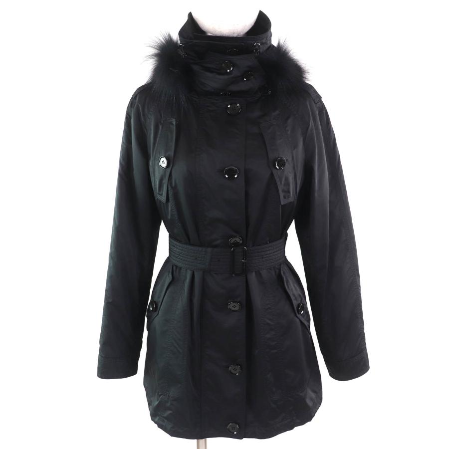 美品△BURBERRY LONDON バーバリーロンドン 中綿ライナー ファー