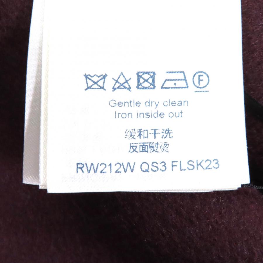 極美△LOUIS VUITTON ルイヴィトン 21AW 1A90Z6  モノグラム マルタンガール ウール シルク ロゴボタン ミニスカート ブラウン 34 正規品の画像
