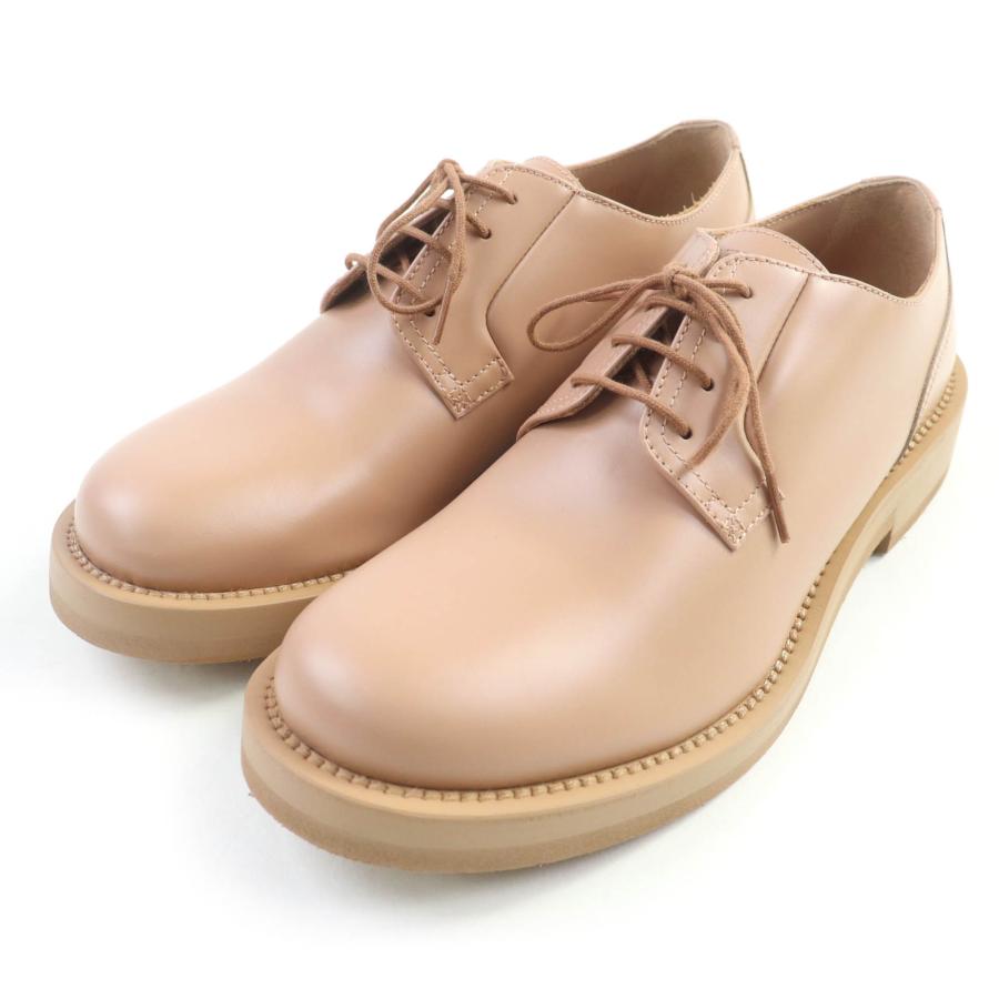 極美品★ヴァレンティノガラヴァーニ 2Y0S0H04 ロックスタッズ レザー ダービーシューズ ピンクベージュ 40 箱・保存袋付 伊製 メンズ 極美品☆ヴァレンティノガラヴァーニ 2Y0S0H04 ロックスタッズ レザー