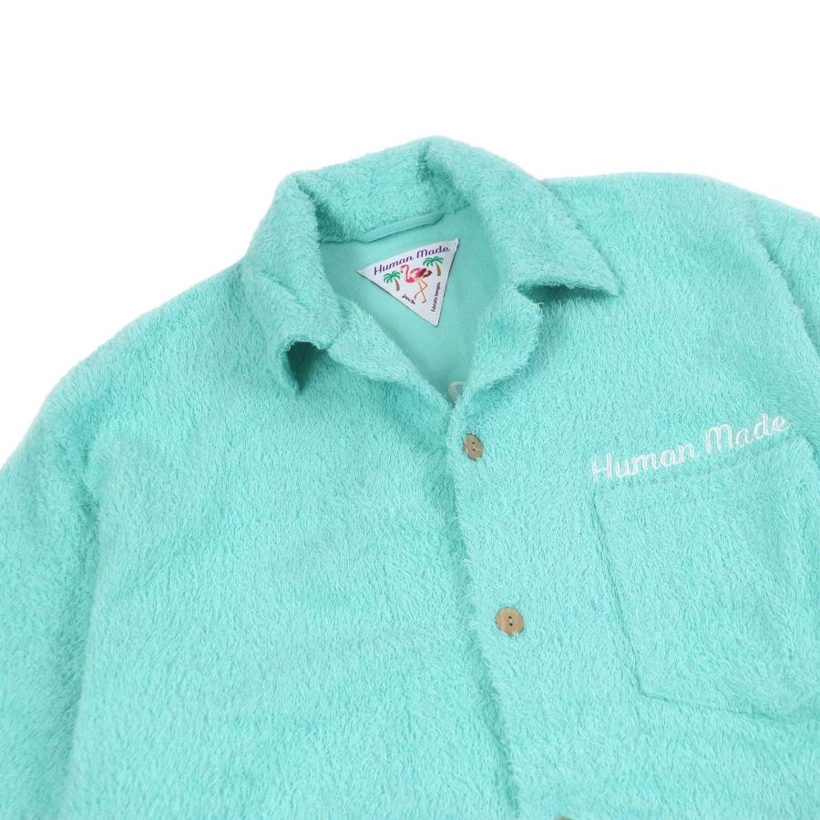 極美品□HUMAN MADE ヒューマンメイド Pile Shirt フラミンゴ エン