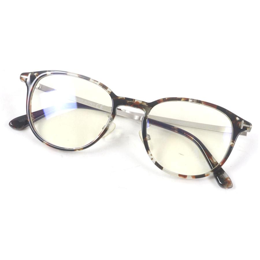 極美品□TOM FORD トムフォード TF5593 マーブル ブルーライトカット メガネ アイウェア ブラウン 51□20-145 デモレンズ イタリア製 極美品□TOM FORD トムフォード TF5593 マーブル ブルーライトカット