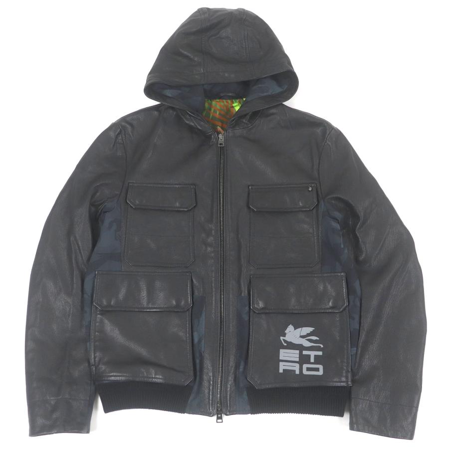 ETRO（エトロ） 極美品□ETRO 22SS ナイロン切替 ヤギ革
