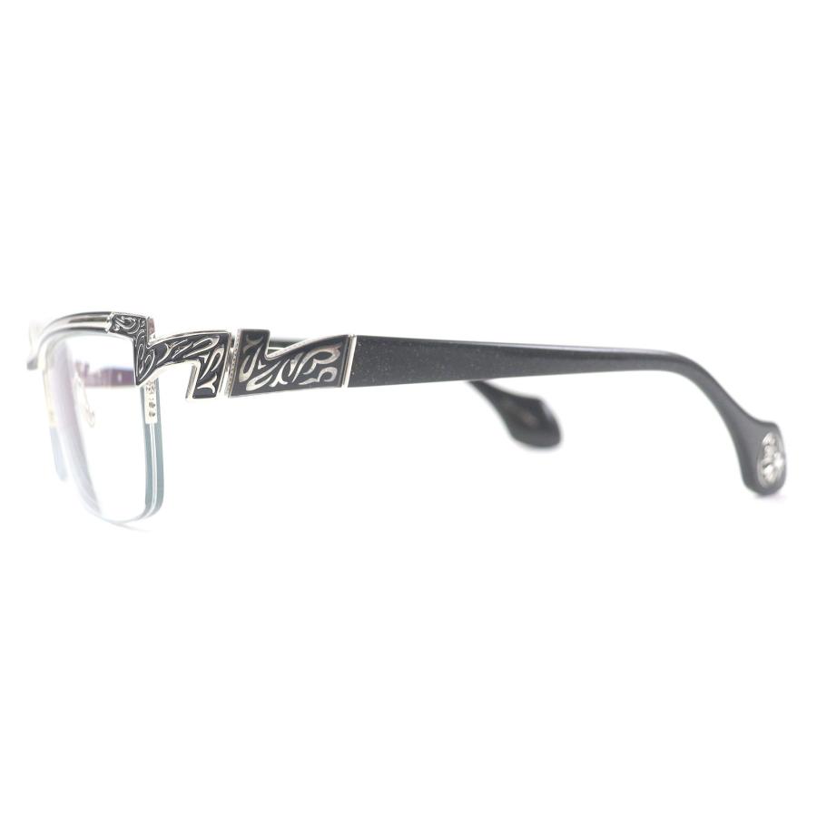 美品□A'rossby ロズビー 209252208 SV925 ハーフリム メガネ 眼鏡