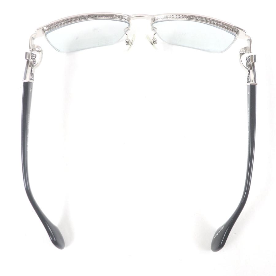 美品□A'rossby ロズビー 209252208 SV925 ハーフリム メガネ 眼鏡