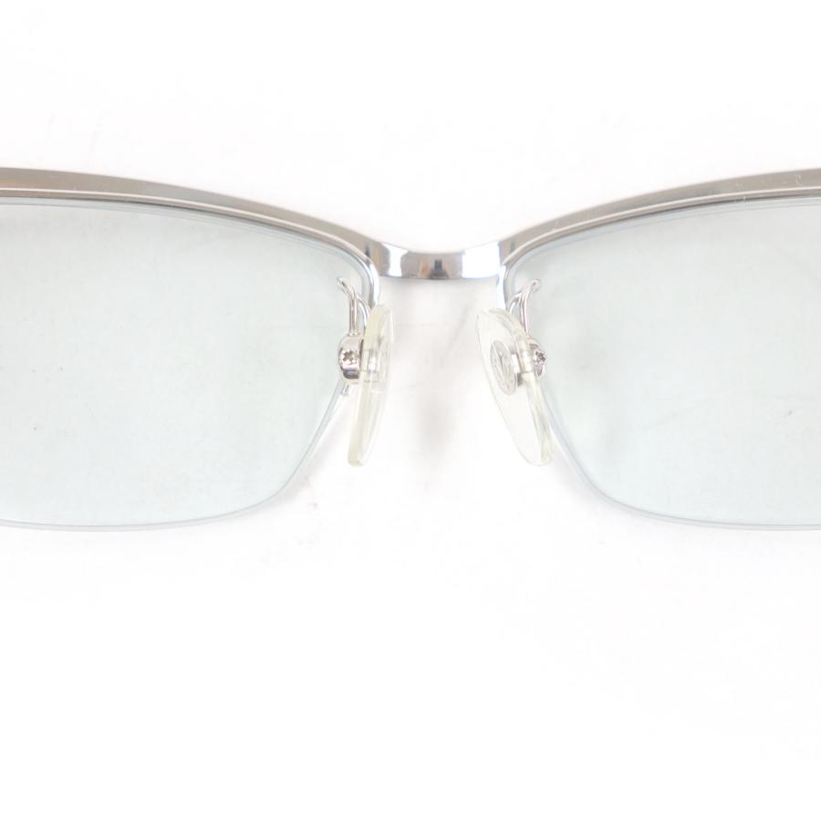 美品□A'rossby ロズビー 209252208 SV925 ハーフリム メガネ 眼鏡