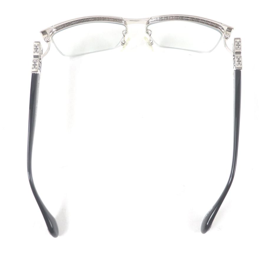 美品□A'rossby ロズビー 209252101 SV925 ハーフリム メガネ 眼鏡