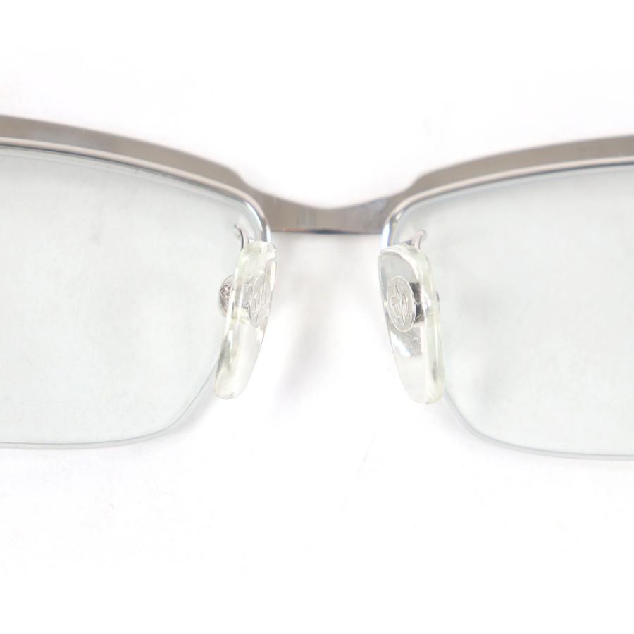 美品□A'rossby ロズビー 209252101 SV925 ハーフリム メガネ 眼鏡
