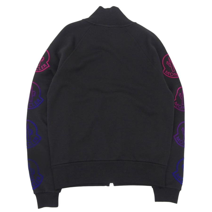 極美品▲MONCLER モンクレール 21年製 MAGLIA デカロゴ グラデーション トラックジャケット ジャージ ブラック XS 正規品 メンズ MONCLER（モンクレール） 極美品△MONCLER 21年製 MAGLIA デカロゴ