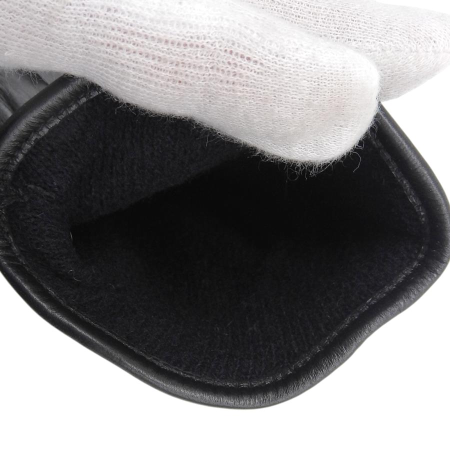 未使用品▲EMPORIO ARMANI エンポリオ アルマーニ 624136 ラムレザー ロゴエンボスデザイン レザーグローブ 手袋 S イタリア製 メンズ EMPORIO ARMANI 未使用品△EMPORIO エンポリオ アルマーニ 624136