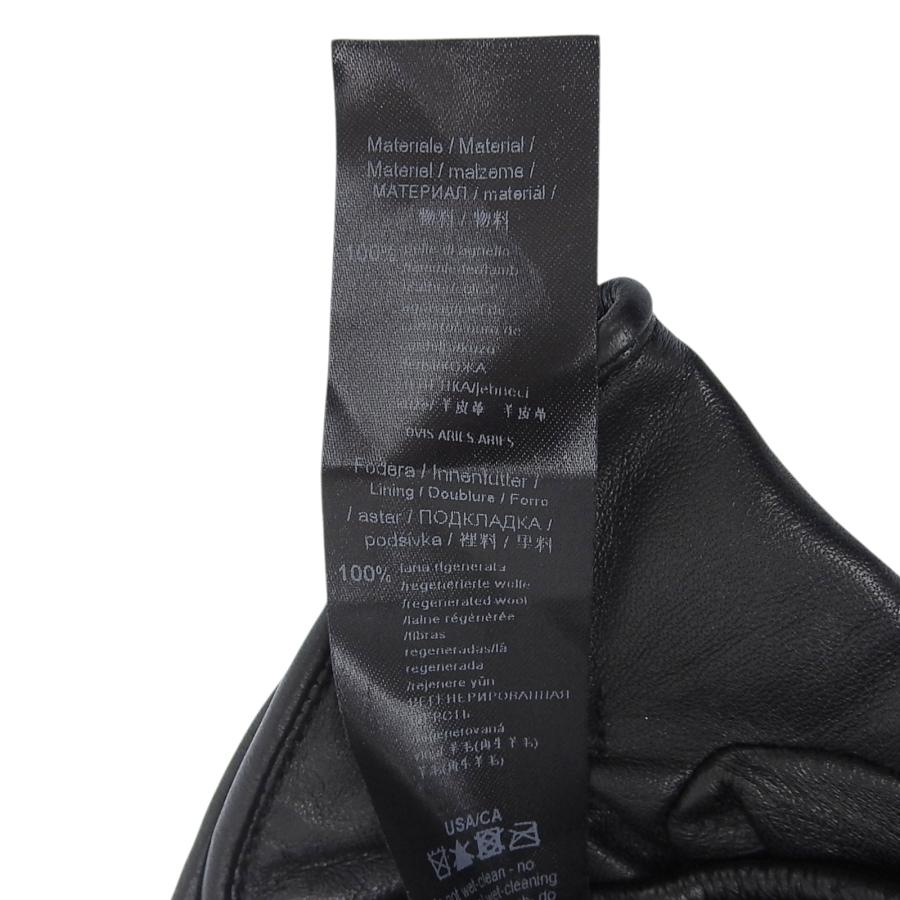 未使用品▲EMPORIO ARMANI エンポリオ アルマーニ 624136 ラムレザー ロゴエンボスデザイン レザーグローブ 手袋 S イタリア製 メンズ EMPORIO ARMANI 未使用品△EMPORIO エンポリオ アルマーニ 624136