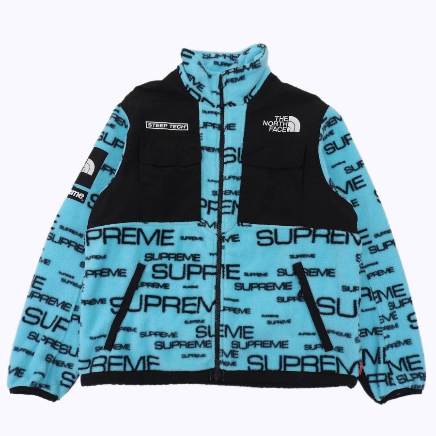 美品▲Supreme THE NORTH FACE シュプリーム ザ・ノースフェイス 21AW NA52101I ロゴ総柄 フリースジャケット ブルー SP 正規品 メンズ 美品△Supreme THE NORTH FACE シュプリーム ザ・ノースフェイス 21AW