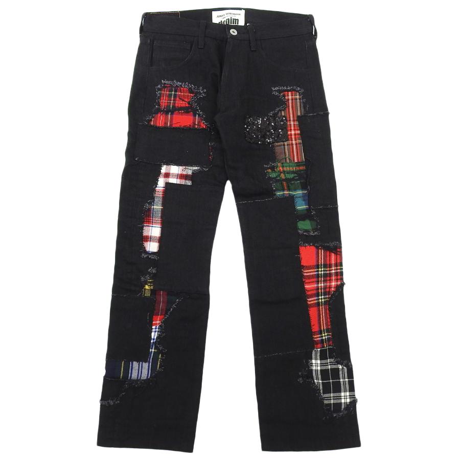 美品▲JUNYA WATANABE COMME des GARCONS ジュンヤワタナベコムデギャルソン XN-P014 パッチワーク デニムパンツ ブラック XS 日本製 美品△JUNYA WATANABE COMME des GARCONS ジュンヤワタナベ