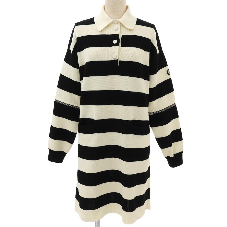 GUCCI（グッチ） 極美品△GUCCI 22SS 731592 ロゴワッペン付 ボーダー 