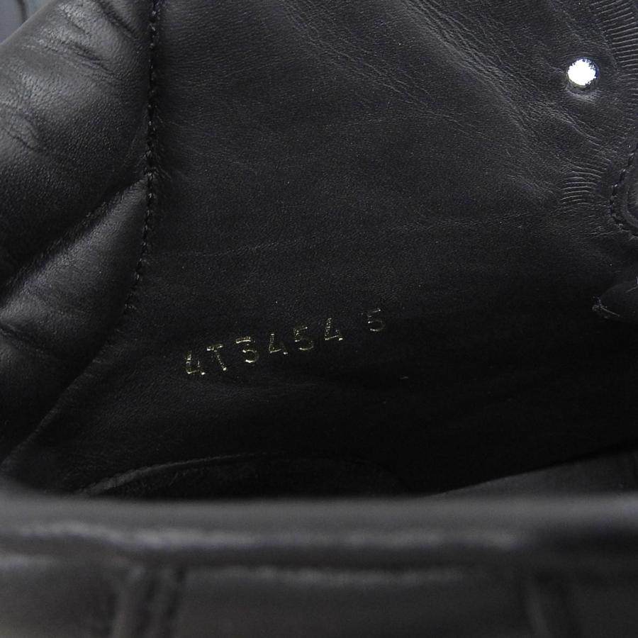 PRADA 未使用品△PRADA プラダ 4T3454 ロゴ レザー シューズ  