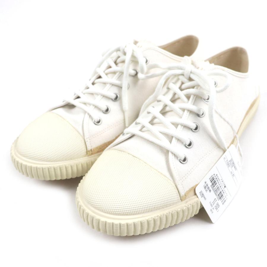 未使用品▼メゾンマルジェラ22 S57WS0420 REPLICA レプリカ コットン キャンバス ヴィンテージ加工 ローカットスニーカー 41 定価73700円 未使用品▽メゾンマルジェラ22 S57WS0420 REPLICA レプリカ コットン